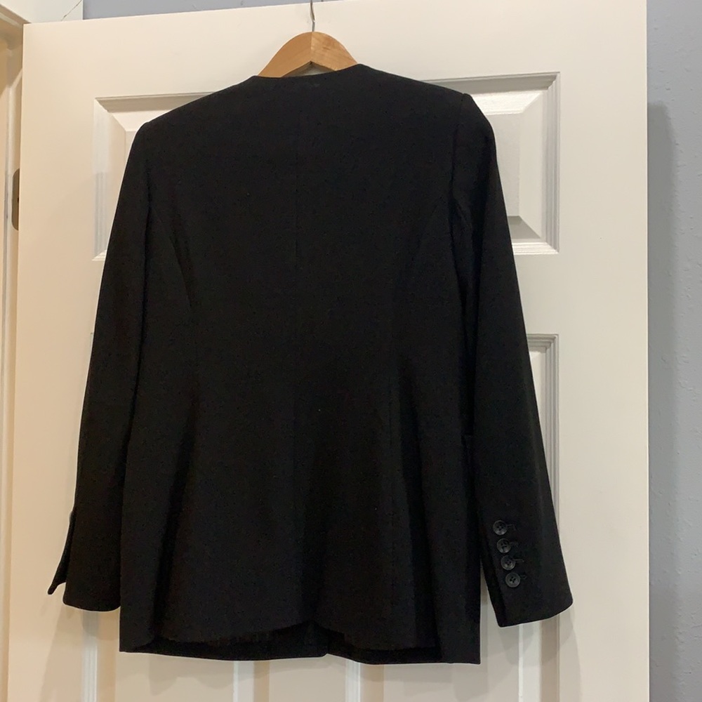 Express Collarless One-Button Blazer Size 10 - image 2